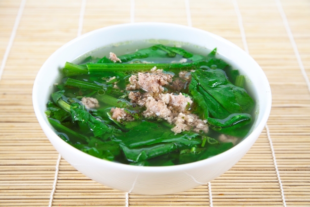 Canh cải thịt bằm