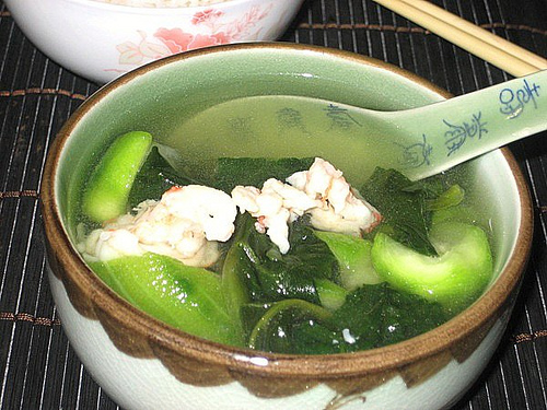 Canh rau tạp tàng